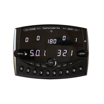 Dartsmate Black Edition Elite White Led Darts Scorer