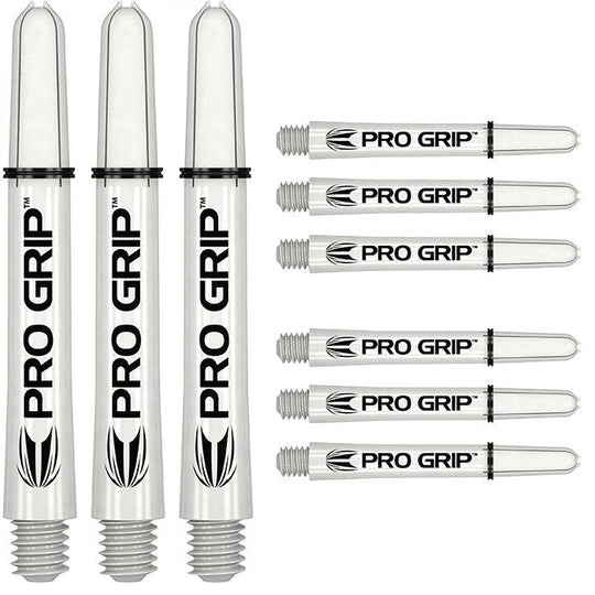 Target Darts Pro Grip White Dart Shafts (3 x Sets)