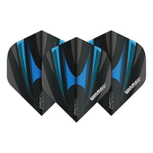 Winmau Prism Alpha Extra Thick Standard Black & Blue Flights