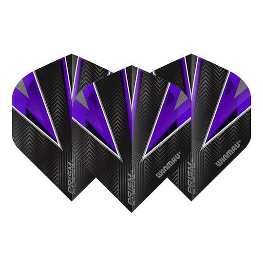 Winmau Prism Alpha Extra Thick Standard Black & Purple Flights