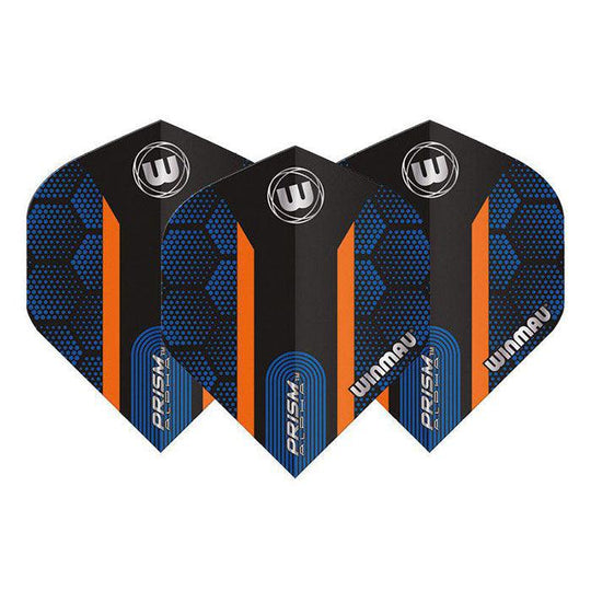 Winmau Prism Alpha Extra Thick Standard Blue & Orange Flights