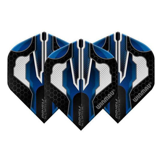 Winmau Prism Alpha Extra Thick Standard Blue & White & Black Flights