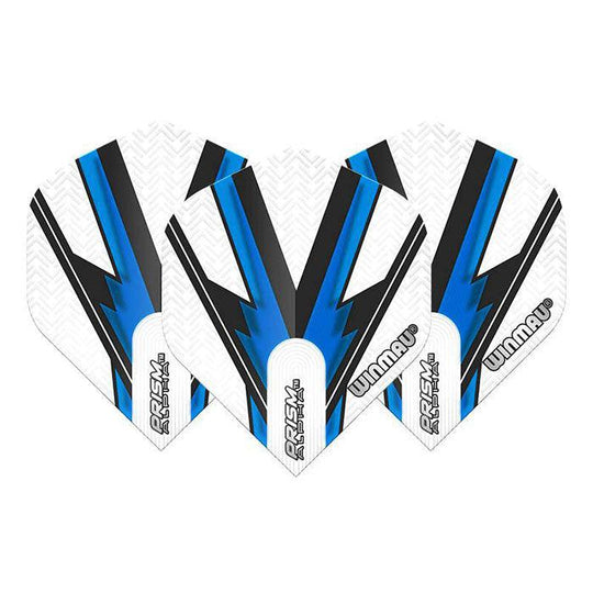 Winmau Prism Alpha Extra Thick Standard White, Blue & Black Flights