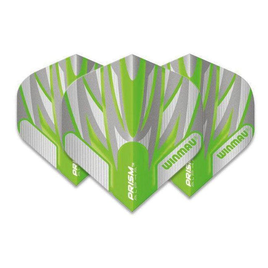 Winmau Prism Alpha Extra Thick Standard White & Green Flights