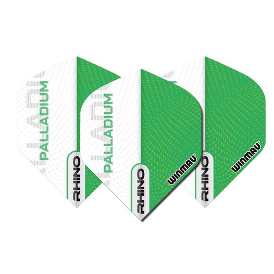 Winmau Rhino Palladium Extra Thick Standard Flights - Green/White