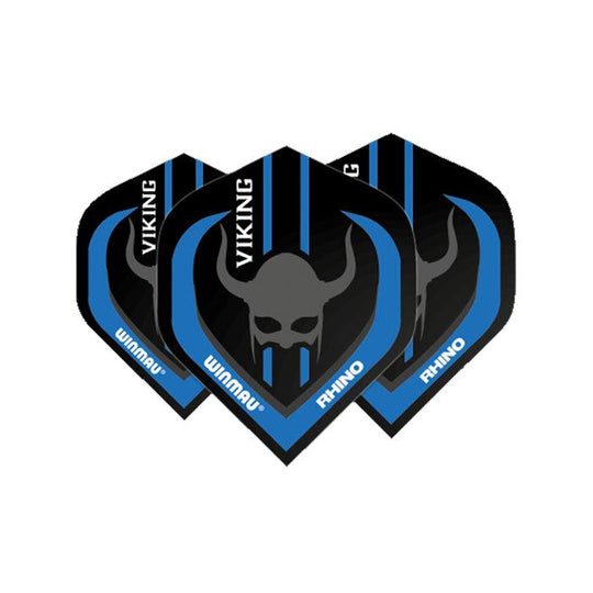 Winmau Rhino Standard Extra Thick Black & Blue Viking Flights