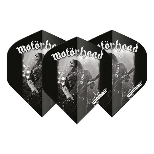 Winmau Rock Band Extra Thick Standard Lemmy Black & Grey Flights