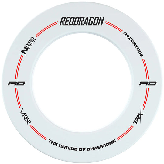 Red Dragon Dartboard Surround - White