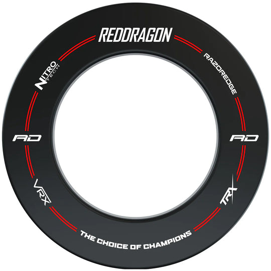 Red Dragon Dartboard Surround - Black