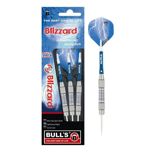 Bull's DE Blizzard Chromed Brass Steel Tip Darts