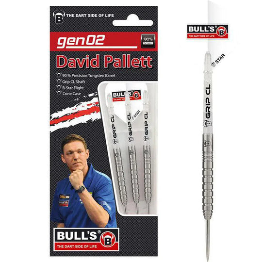 Bull's DE David Pallett Gen 2 90% Tungsten Steel Tip Darts
