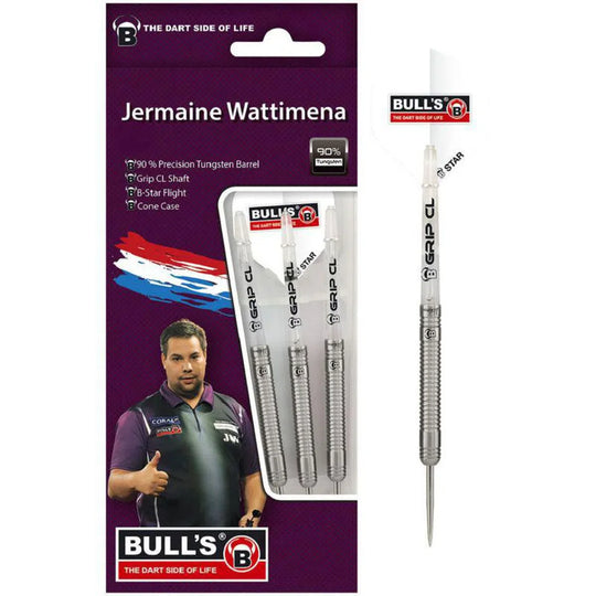 Bull's DE Jermaine Wattimena 90% Gen 1 Tungsten Steel Tip Darts
