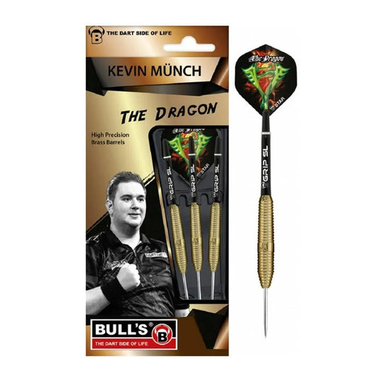 Bull's DE Kevin Munch The Dragon Brass Steel Tip Darts