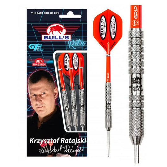 Bull's DE Krzysztof Ratajski Retro 90% Tungsten Steel Tip Darts