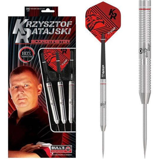 Bull's DE Krzysztof Ratajski Scoremaster 80% Tungsten Steel Tip Darts