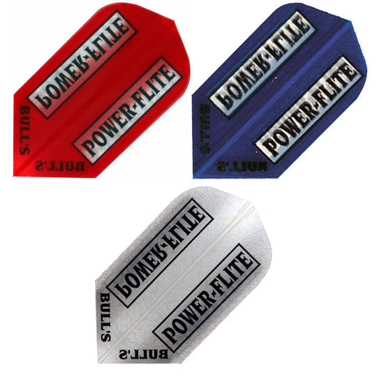 Bull's DE Powerflite Clear Slim Flights