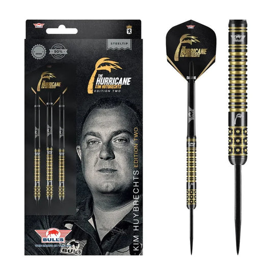 Bull's NL Kim Huybrechts Black E2 90% Tungsten Steel Tip Darts