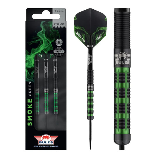 Bull's NL Smoke Green 90% Tungsten Steel Tip Darts