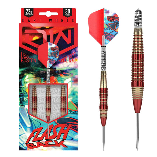 DW Flashback Brass Red Steel Tip Darts
