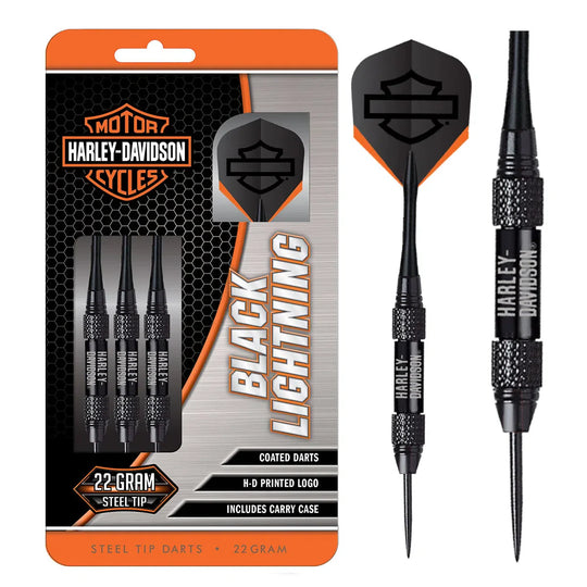 DW Harley Davidson Black Lightning Steel Tip Darts