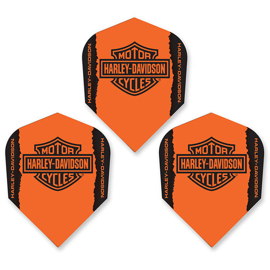 DW Harley Davidson Orange Small Logo Dart Flights
