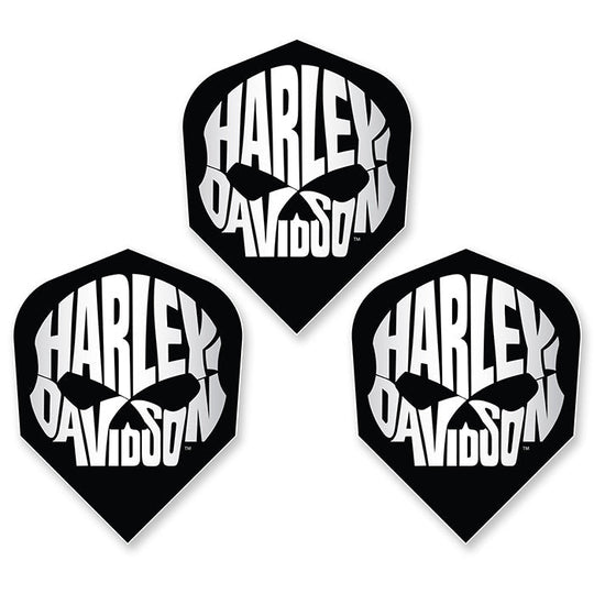 DW Harley Davidson Skull Words Dart Flights