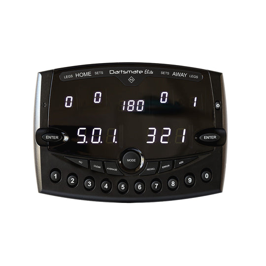 Dartsmate Black Edition Elite White Led Darts Scorer