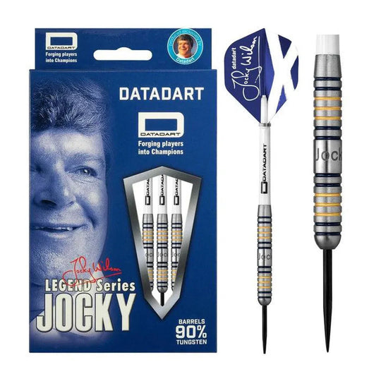DataDart Jocky Wilson Ghost 90% Tungsten Steel Tip Darts