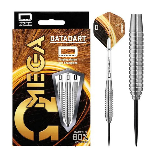 DataDart Omega Ringed Heavy 80% Tungsten Steel Tip Darts