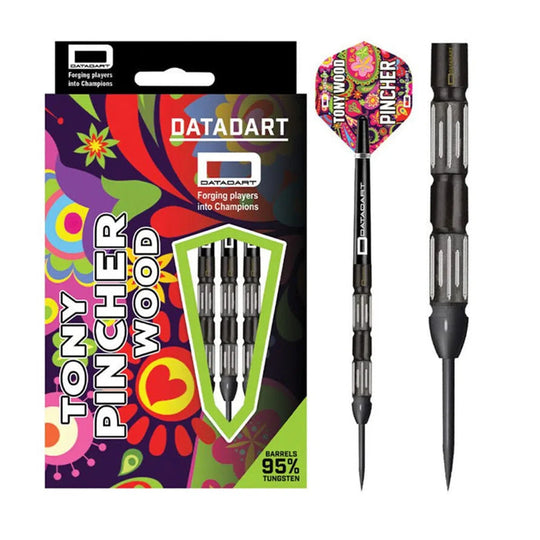 DataDart Tony "The Pincher" Wood 95% Tungsten Steel Tip Darts