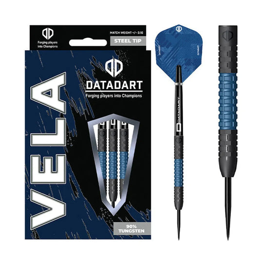 DataDart Vela 90% Tungsten Steel Tip Darts