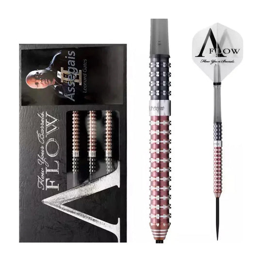 Dynasty Black Line - A-Flow Leonard Gates Assegais 2 90% Tungsten Steel Tip Darts