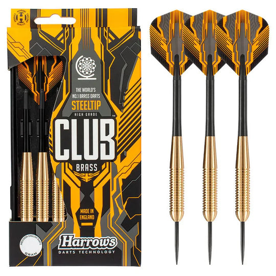 Harrows Club Brass Ringed Steel Tip Darts