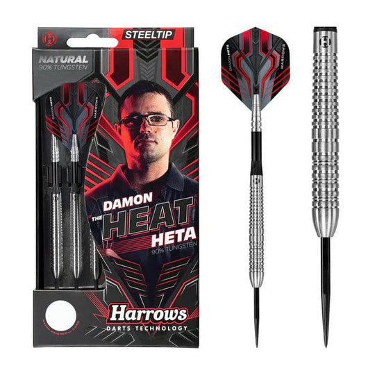 Harrows Damon Heta Natural Silver 90% Tungsten Steel Tip Darts
