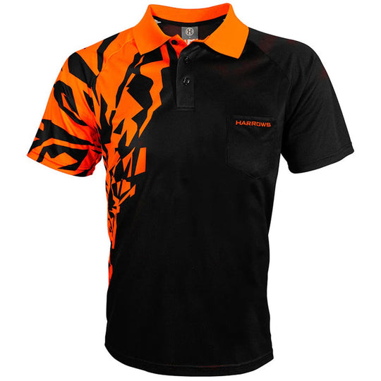 Harrows Darts Orange Rapide Darts Shirt