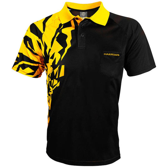 Harrows Darts Yellow Rapide Darts Shirt