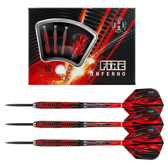Harrows Fire Inferno 90% Tungsten Steel Tip Darts