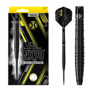 Harrows NX90 Black 90% Tungsten Steel Tip Darts