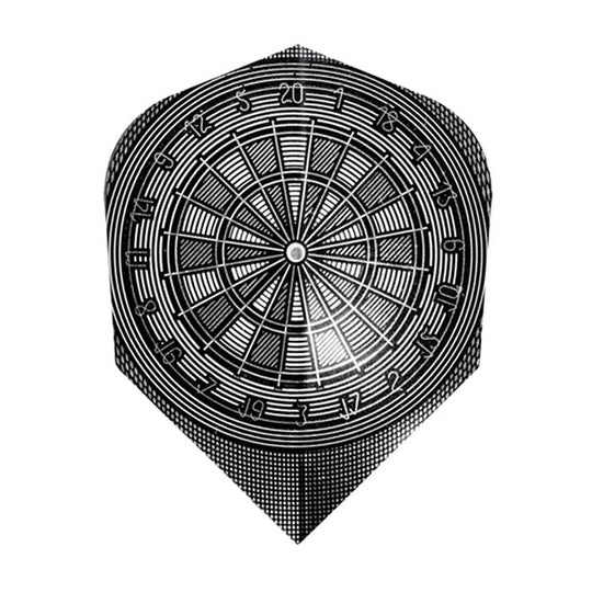 Harrows Quadro No2 Flights - Mettalic Dartboard