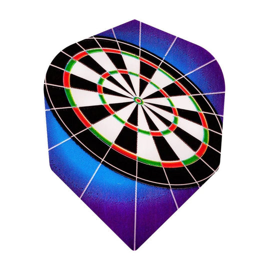 Harrows Quadro No2 Flights - Tilted Dartboard