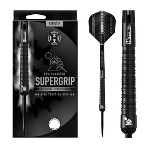 Harrows Supergrip Black 90% Tungsten Steel Tip Darts