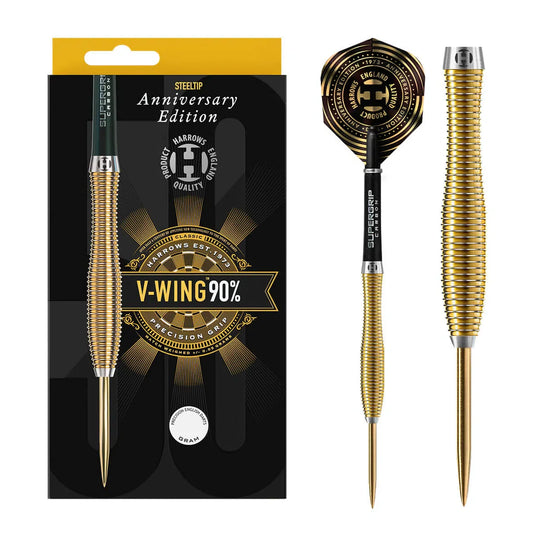 Harrows V-Wing Anniversary Edition 90% Tungsten Steel Tip Darts