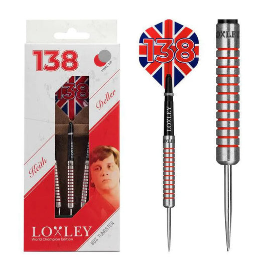 Loxley Keith Deller 138 90% Tungsten Steel Tip Darts