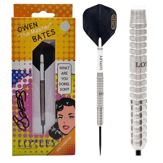 Loxley Owen 'The Master' Bates 90% Tungsten Steel Tip Darts - Signed Edition