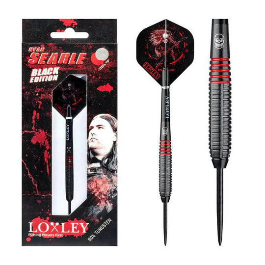 Loxley Ryan Searle Black Edition 90% Tungsten Steel Tip Darts