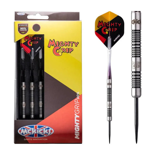 McKicks Premium Mighty Grip 90% Tungsten Steel Tip Darts