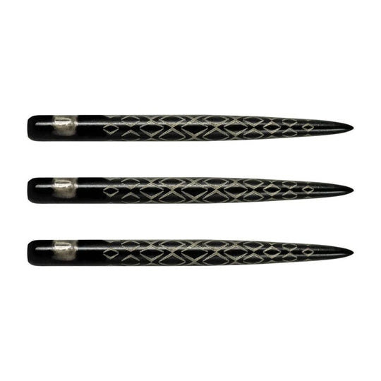 One80 Aztec Style A Steel Tip Points - Black