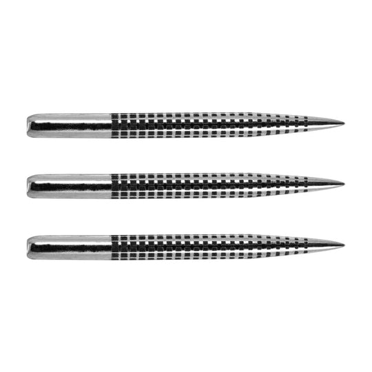 One80 Aztec Style B Steel Tip Points - Silver