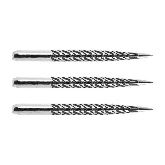 One80 Aztec Style D Steel Tip Points - Silver