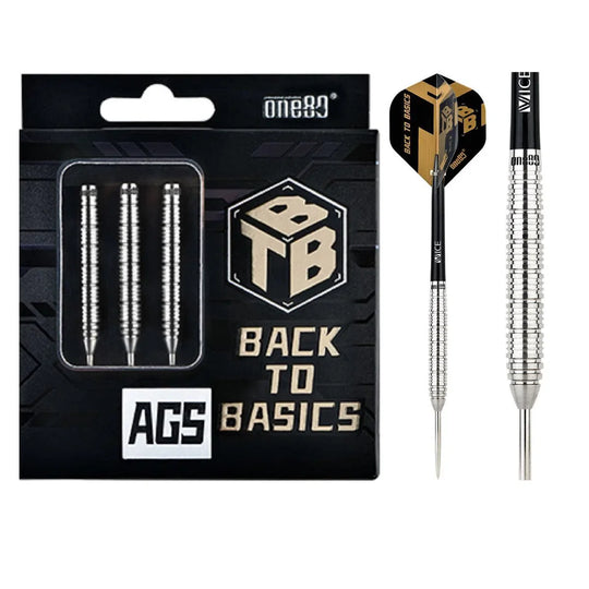 One80 Back To Basics AGS 90% Tungsten Steel Tip Darts